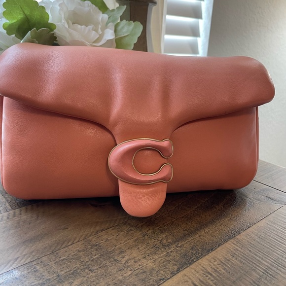 Coach Leather Pillow Tabby 26 in Light Coral - Picture 11 of 13